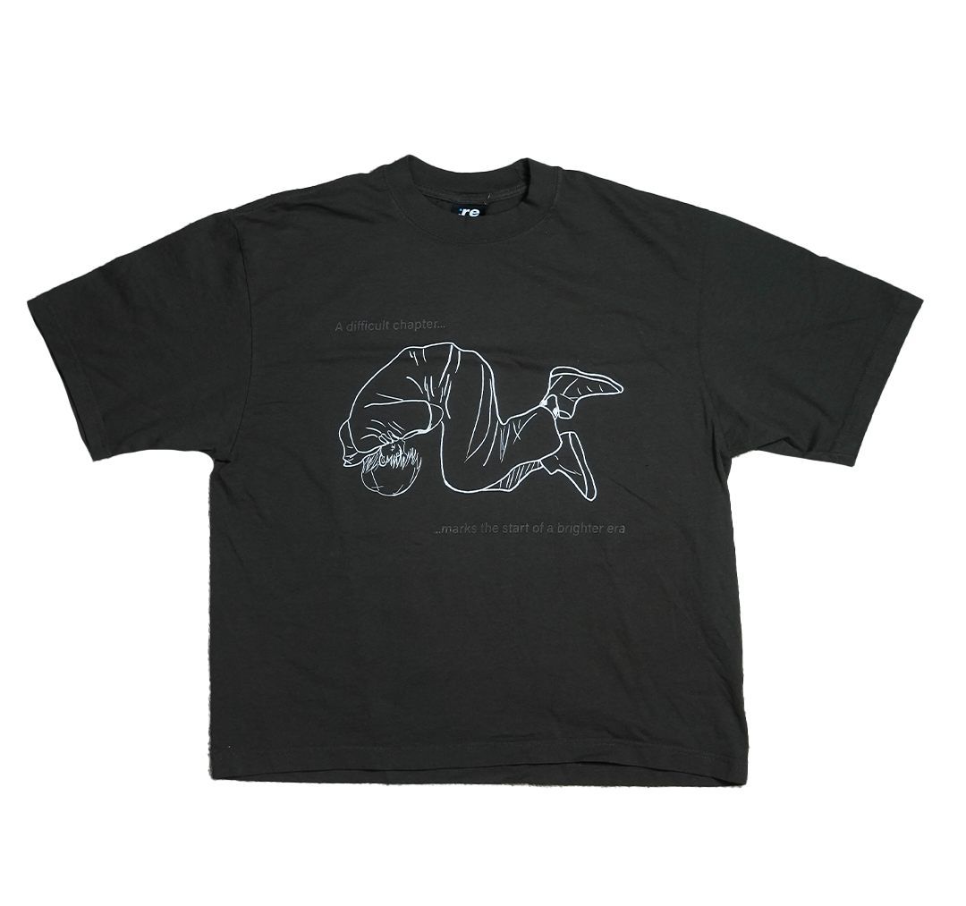 A Difficult Chapter Marks The Start of A Brighter Era - Drop Shoulder T-Shirt (Mocha)