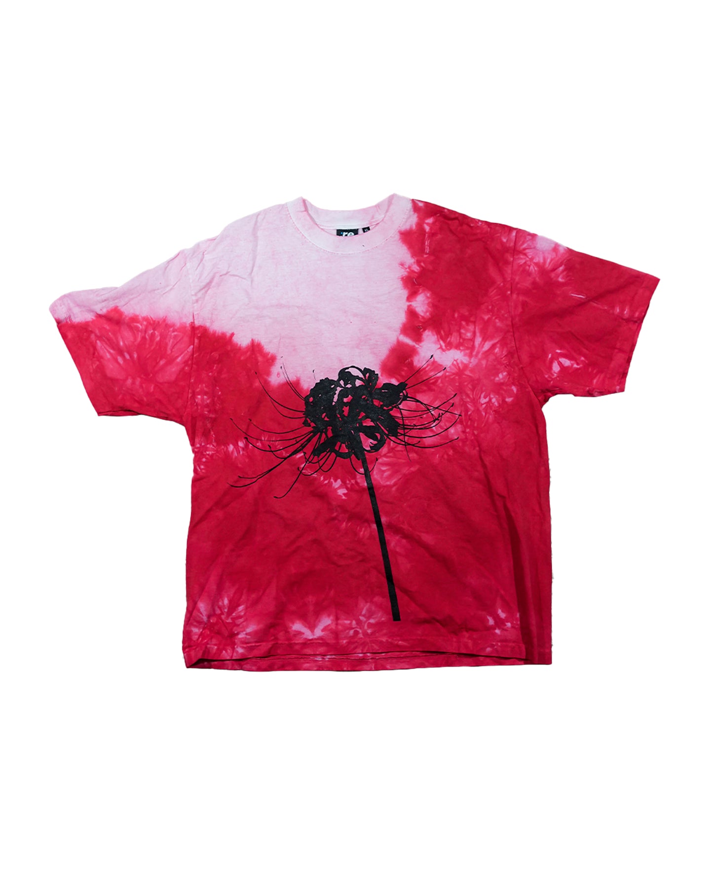 Halftone Spider Lily - Red Tye-Dye T-Shirt (1 of 1)