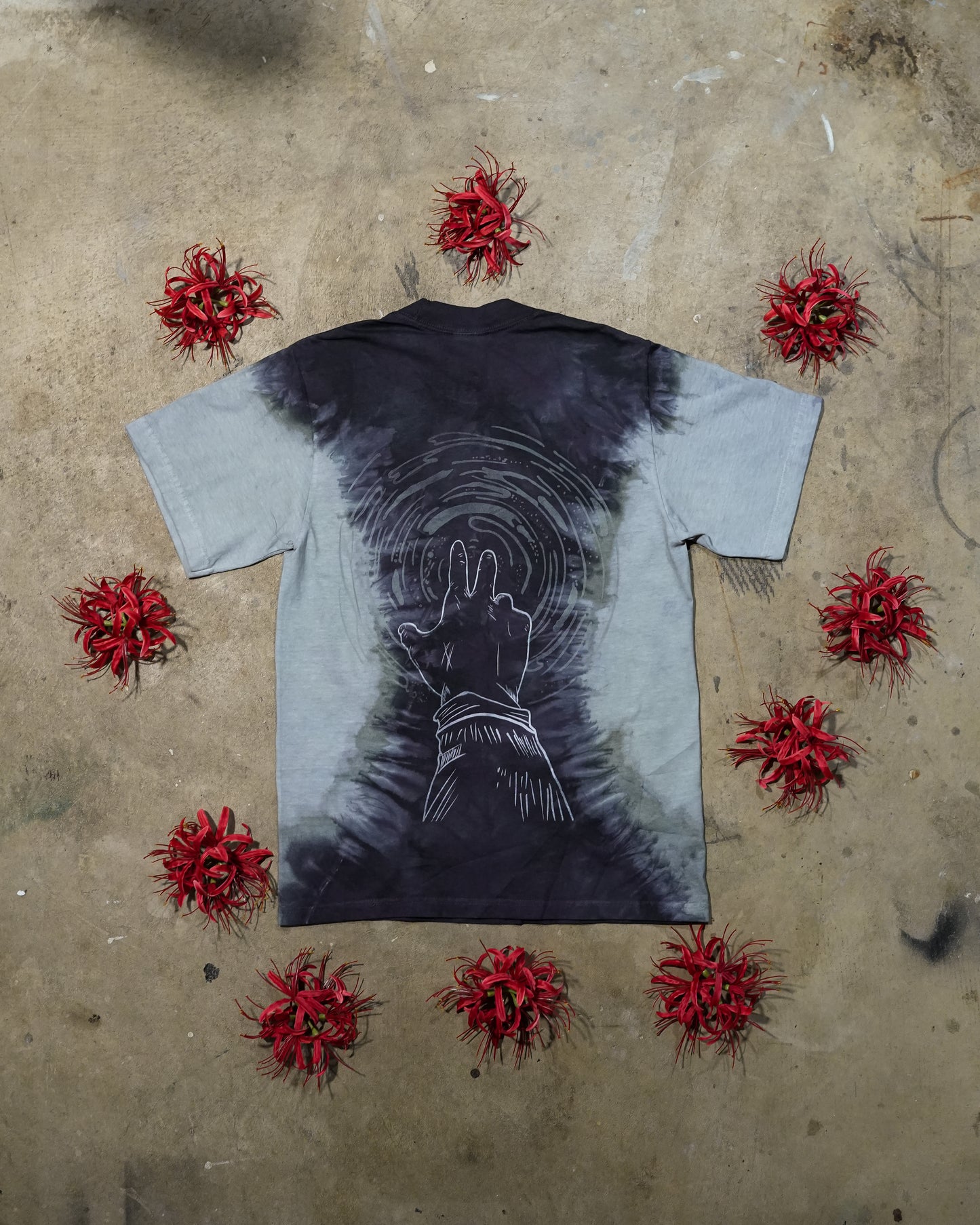 Tunnel Vision - Black Tye-Dye T-shirt (1 of 1)
