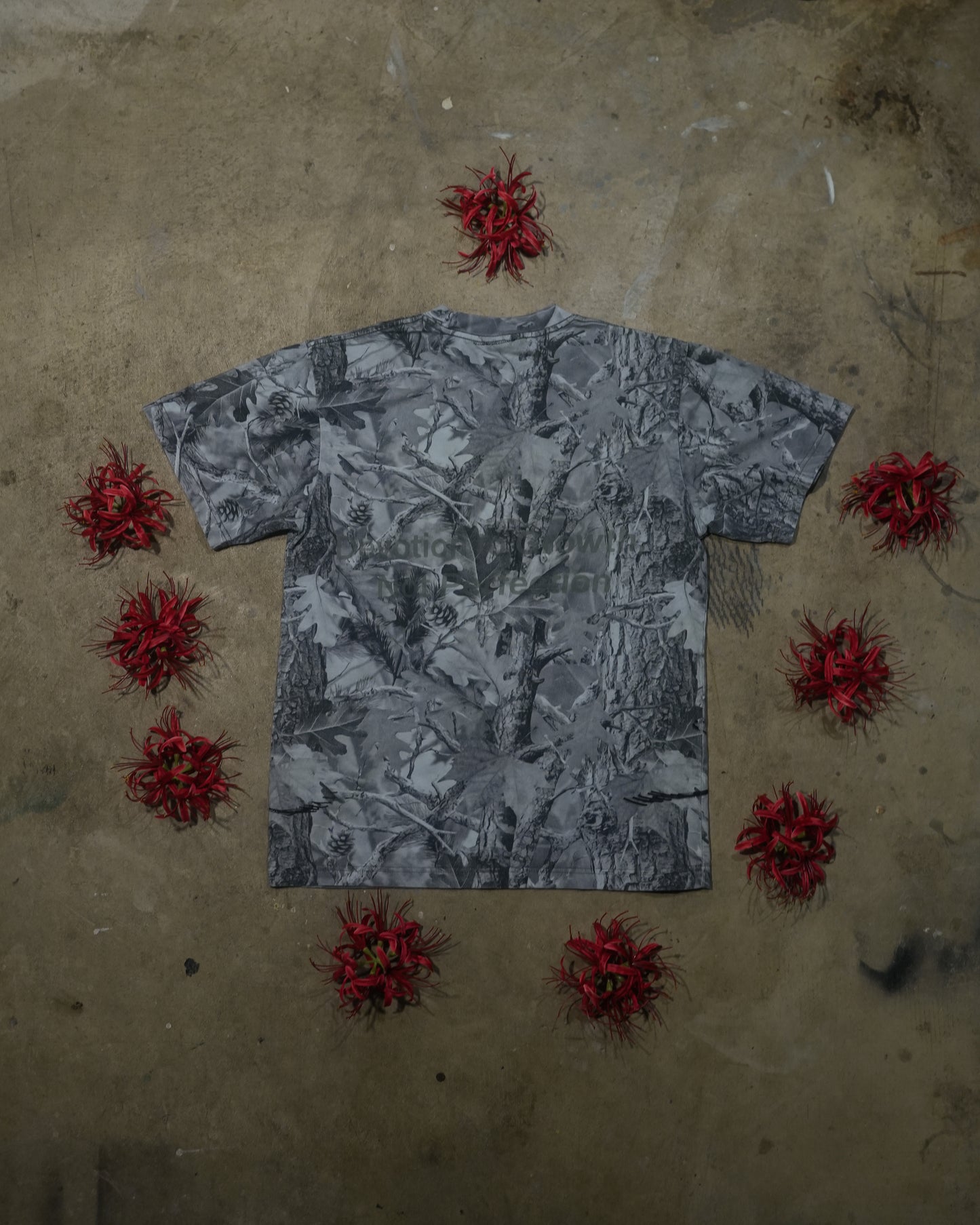 Devotion - Vintage Grey Wood Camo T-Shirt
