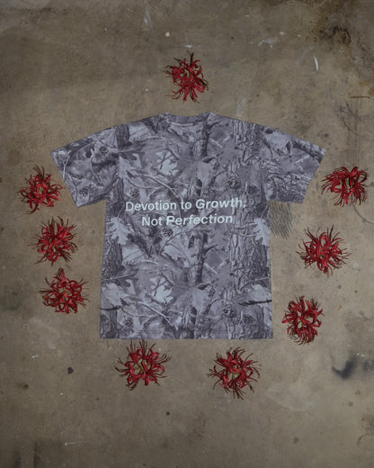 Devotion - Vintage Grey Wood Camo T-Shirt