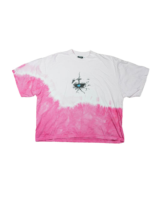 Ethereal Passage - Custom Dyed Pink Drop Shoulder T-shirt (1 of 1)
