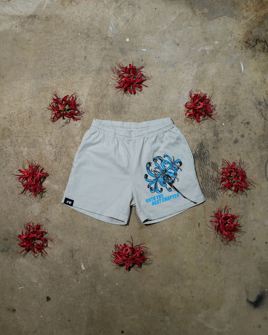 Ethereal Passage - Grey Beige Shorts (1 of 1)