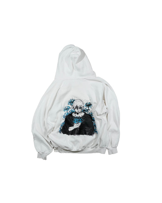 Ethereal Passage - Vintage IN THE ZONE White Hoodie (1 of 1)