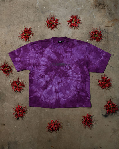 Follow The Path - Purple Tie-Dye Drop Shoulder T-shirt (1 of 1)