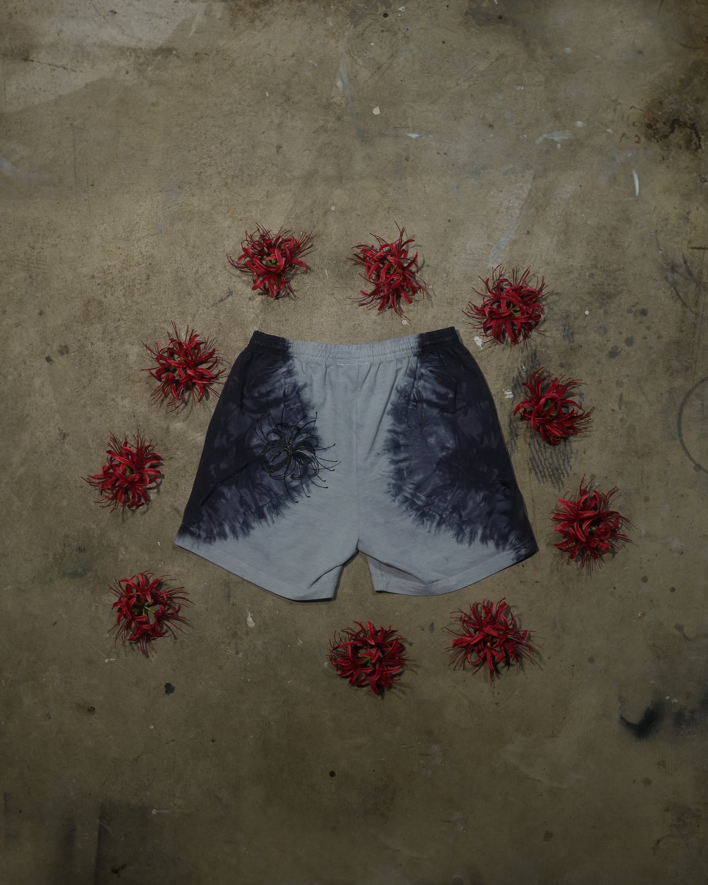 Garden of :re - Custom Dyed Black and White Shorts Large (1 of 1)