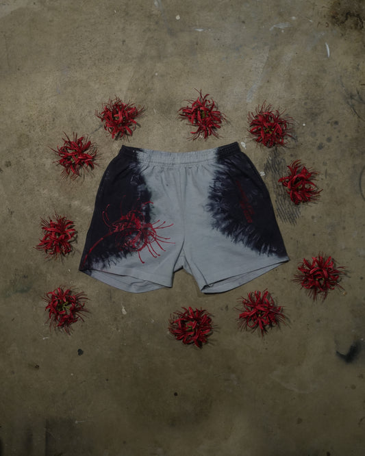 Garden of :re - Custom Dyed Black and White Shorts Large (1 of 1)