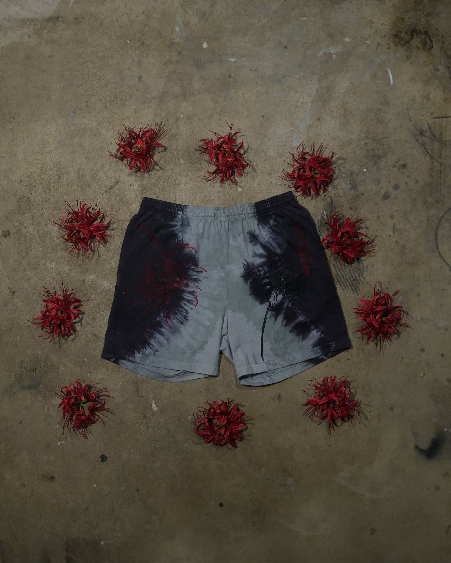 Garden of :re - Custom Dyed Black and White Shorts X-Large (1 of 1)