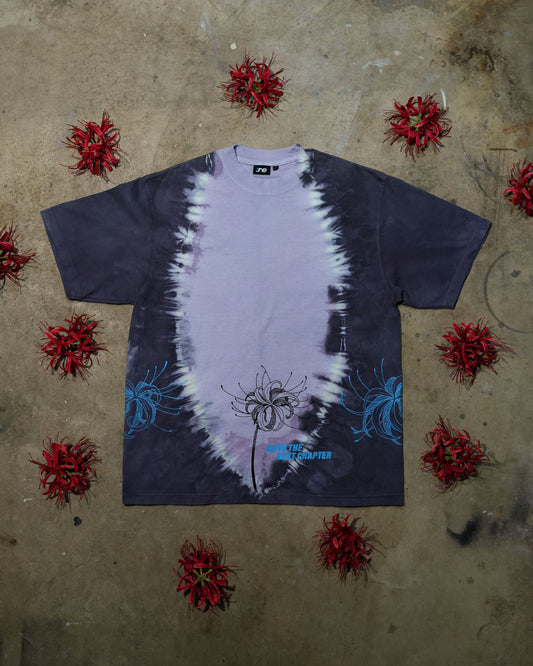 Garden of re Blue - White and Black Tye-Dye T-Shirt (1 of 1)