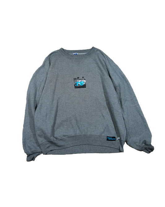 Halftone Spider Lily - Vintage Russell Gray Sweatshirt (1 of 1)