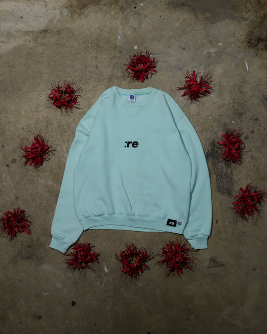 I Don't Want To Regret - Light Blue Vintage Russell Sweatshirt (1 of 1)