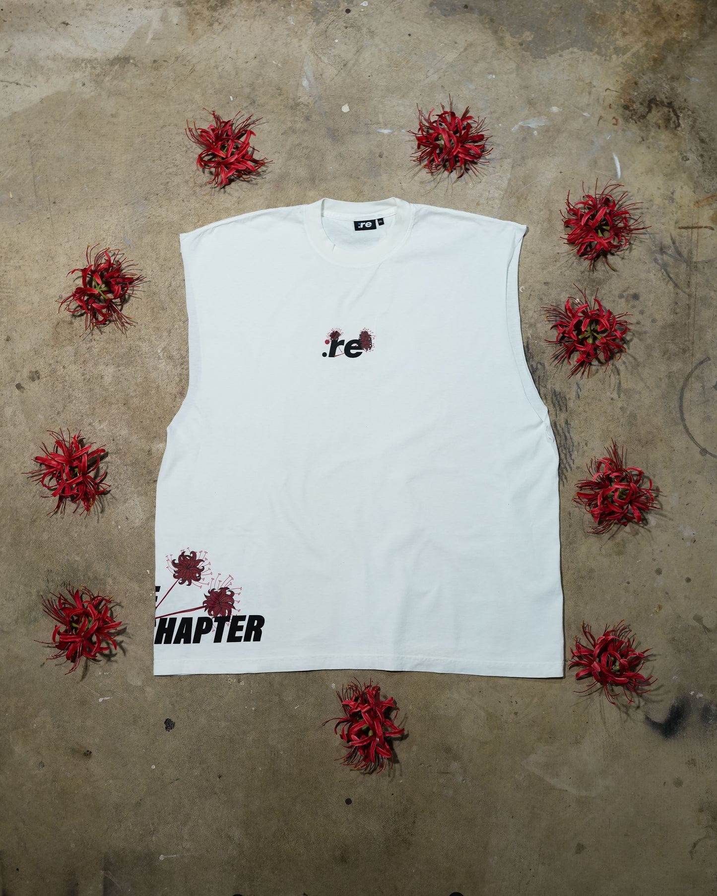 ONTO THE NEXT CHAPTER - Cream Sleeveless T-shirt (1 of 1)