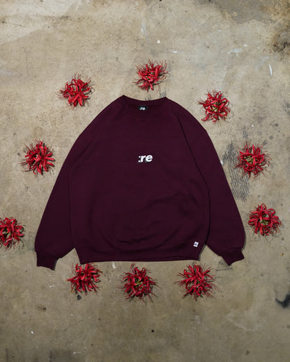 ONTO THE NEXT CHAPTER - Vintage Maroon Russell Sweatshirt (1 of 1)