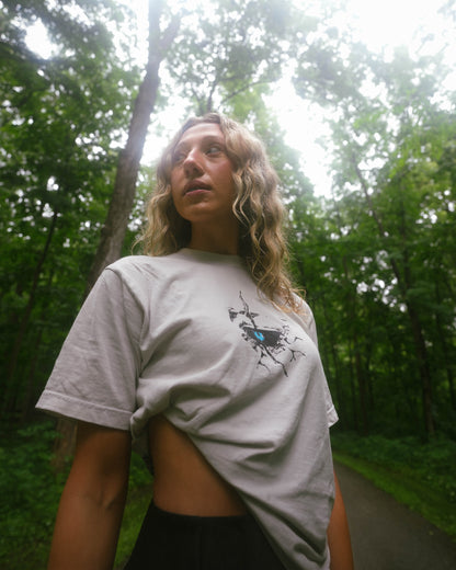 Ethereal Passage - Grey Beige T-Shirt