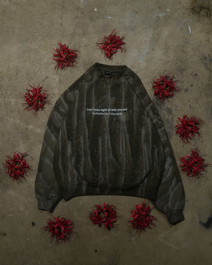 Tunnel Vision - Green Drip Dye Sweatshirt (1 of 1)