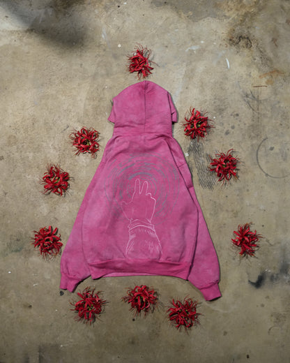 Tunnel Vision - Pink Hoodie (1 of 1)