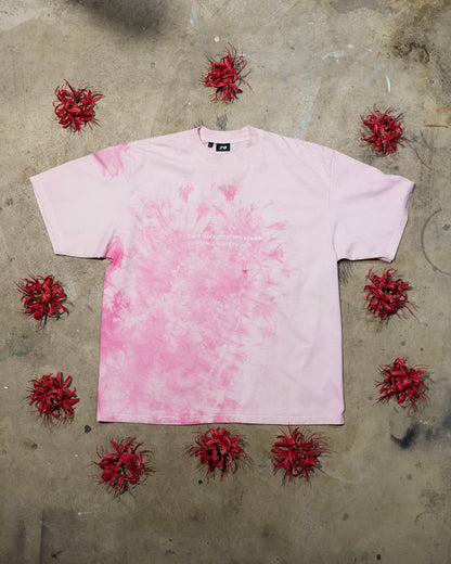 Tunnel Vision - Pink Splatter Tye-Dye T-shirt (1 of 1)