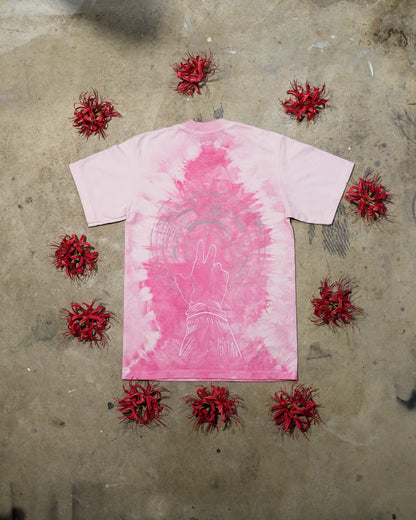Tunnel Vision - Pink Tye-Dye T-shirt (1 of 1)