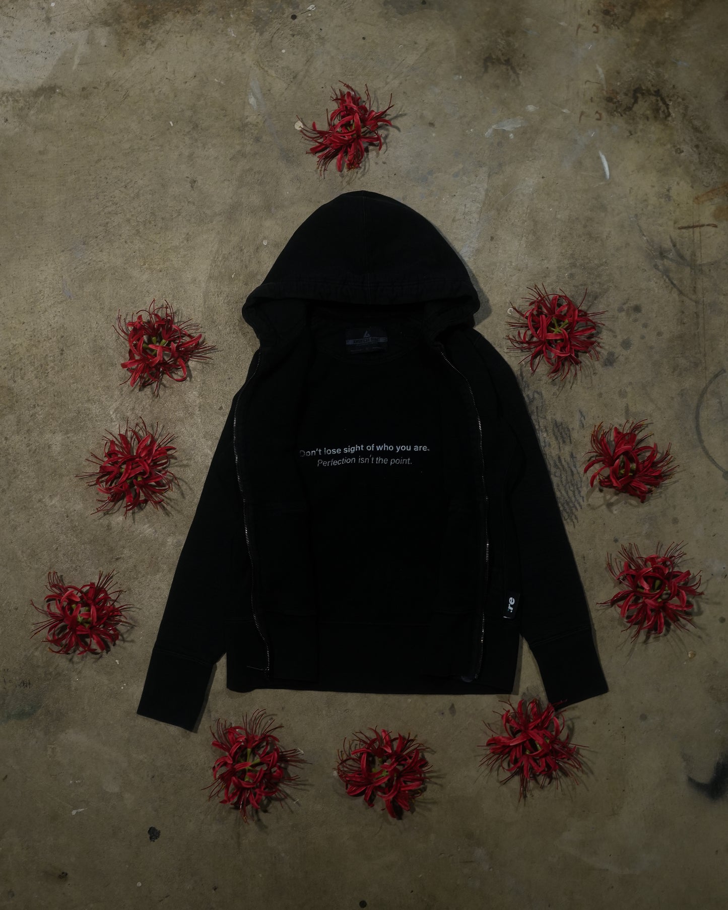 Tunnel Vision - Vintage Black American Giant Zip-up Hoodie (1 of 1)